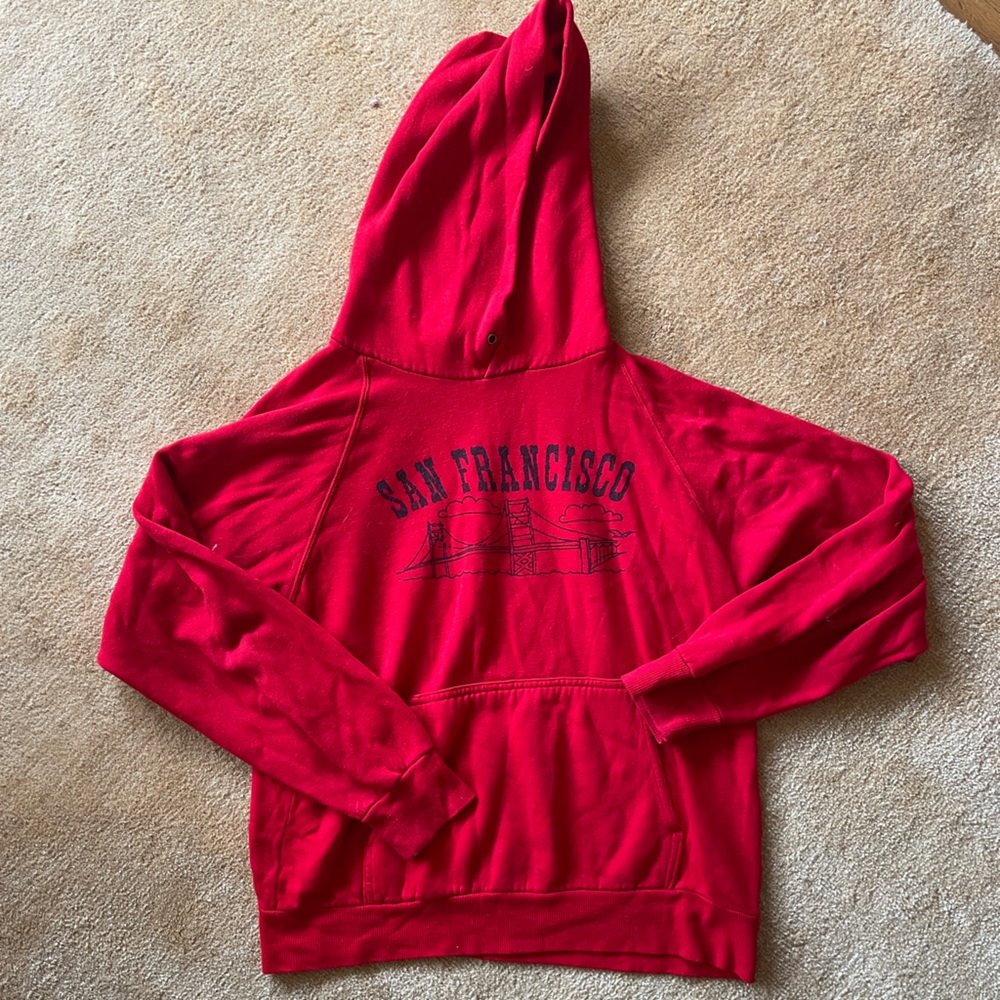 Red Vintage San Francisco Hoodie